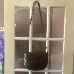 Authentic vintage Gucci Brown Leather Crossbody Bag